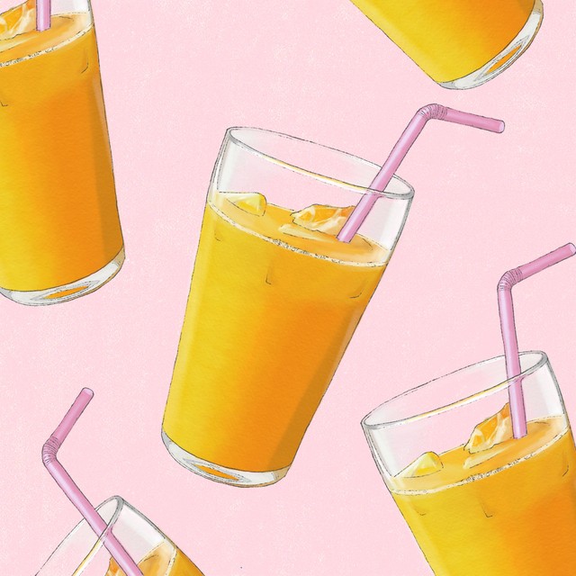 無料ダウンロードオレンジジュース イラスト 美しい花の画像