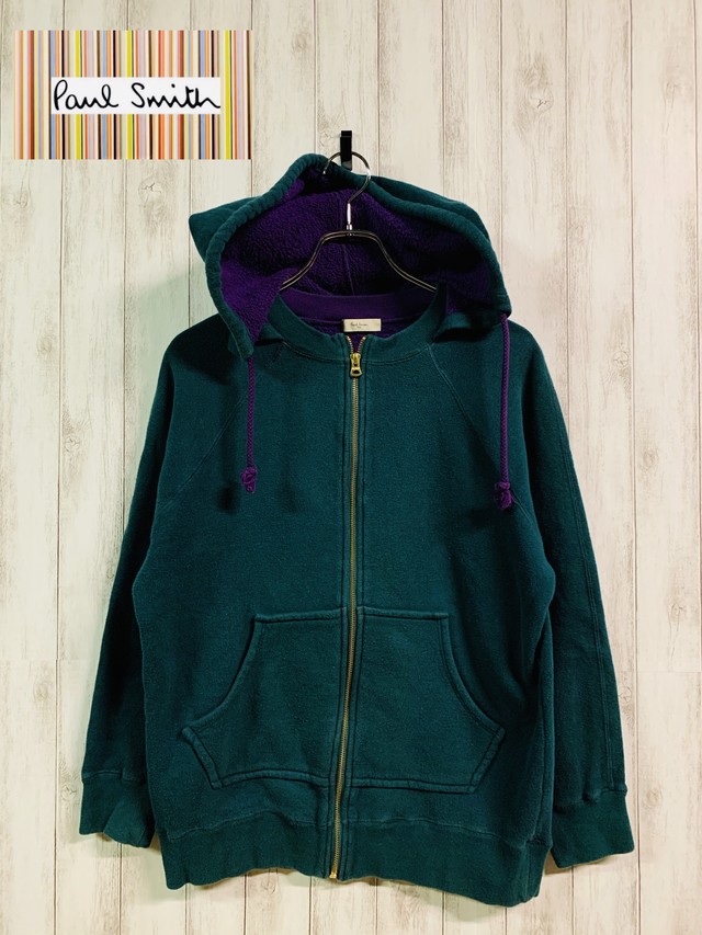 90s Paul Smith Zip Parker ポールスミス パーカー 緑紫 Shugem