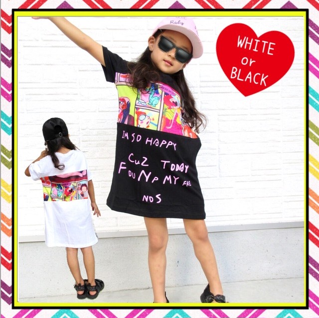 イラスト デザイン Tシャツワンピース 海外子供服 Gkam Select Shop