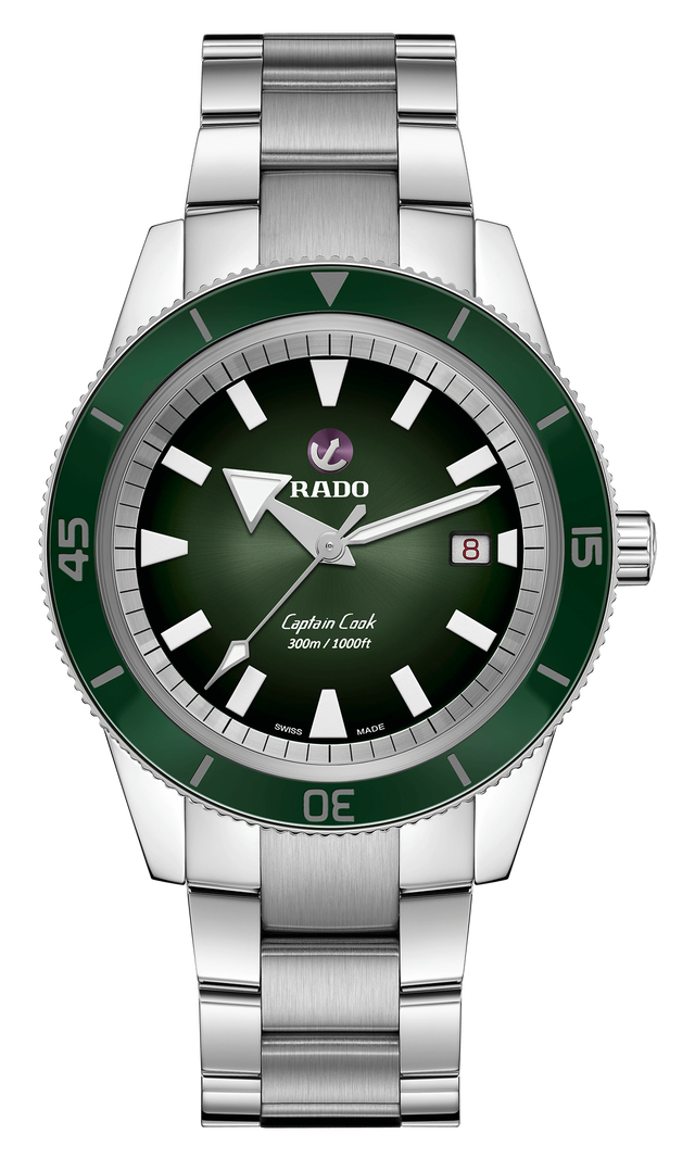 【RADO ラドー】Captain Cook キャプテンクック ブレスレット(グリーン)/正規輸入品