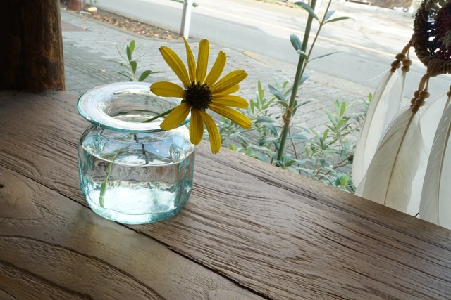 金魚鉢みたいな形のガラスの花瓶 バリグラス ガラスフラワーベース 雑貨 Gazeppo