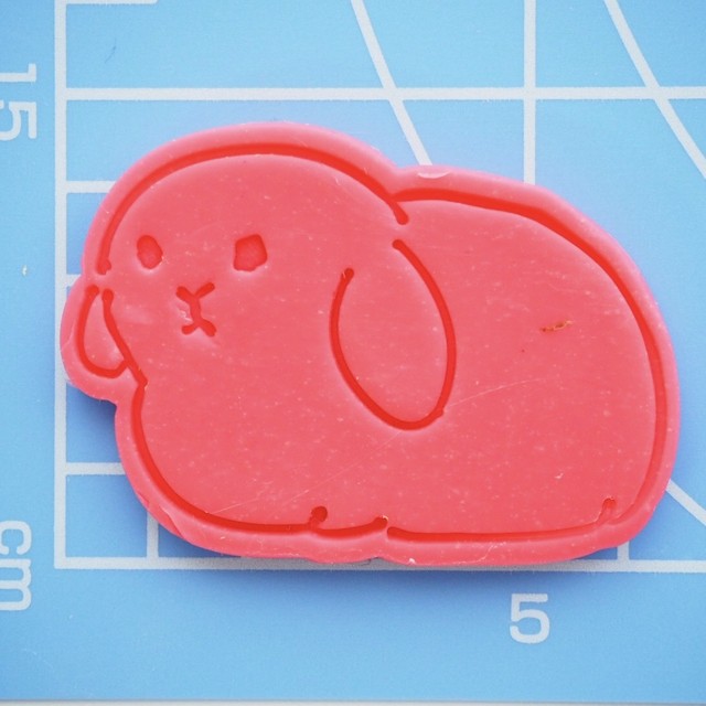 ウサギ ロップイヤー ちょっと小さめ クッキー型 ヌイグルミ制作室ビアンカ