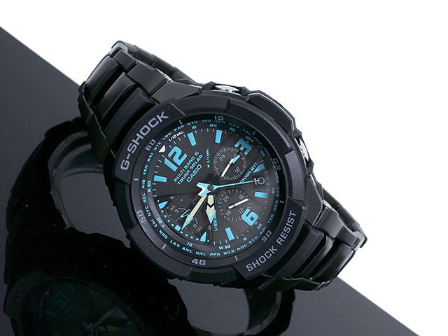 カシオ Casio Gショック G Shock スカイコックピット 電波ソーラー 腕時計 Gw3000bd 1a G Shop