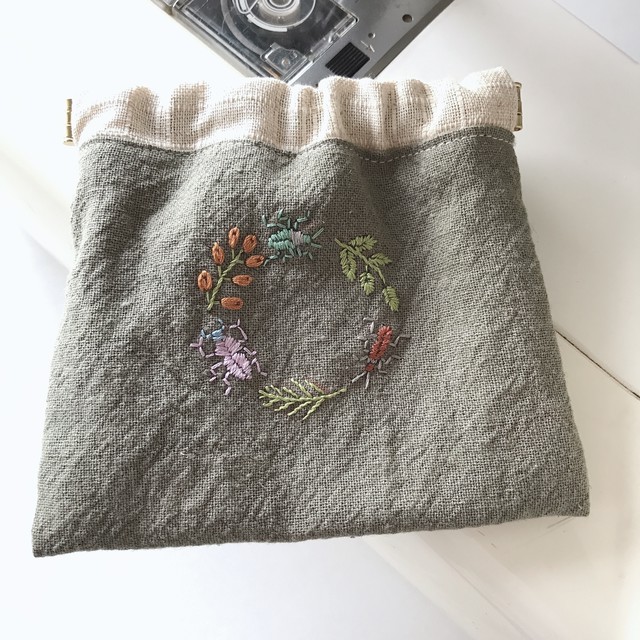 刺繍 小物入れ Sopo