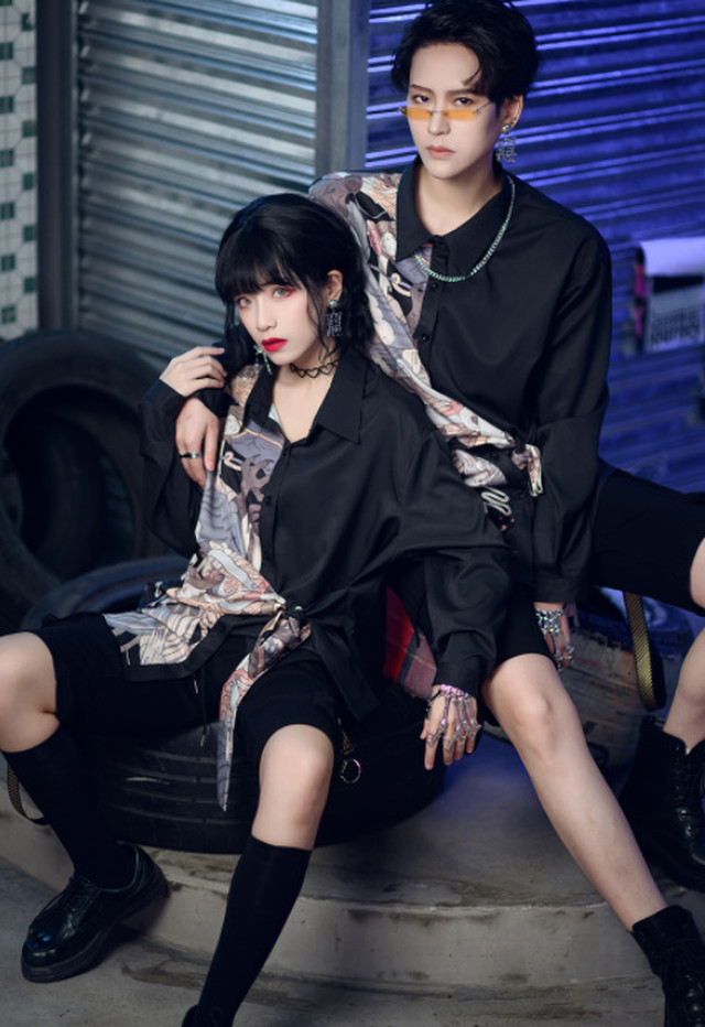 Top Mode パンツ ボトムス ハーフパンツ ゆったり シック ブラック メンズ ユニセックス Bitter レディース 個性的 サブカル チャイナ風 パンク サブカル ゴシック 秋冬 着痩せ効果 大人カジュアル かっこいい かわいい Z5 Top Mode