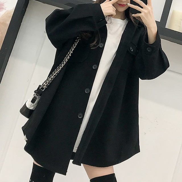 ステンカラーコート ハーフコート Aライン アウター レディース 春服 秋服 冬服 韓国 ファッション デート服 A0084 Aeka Clothet