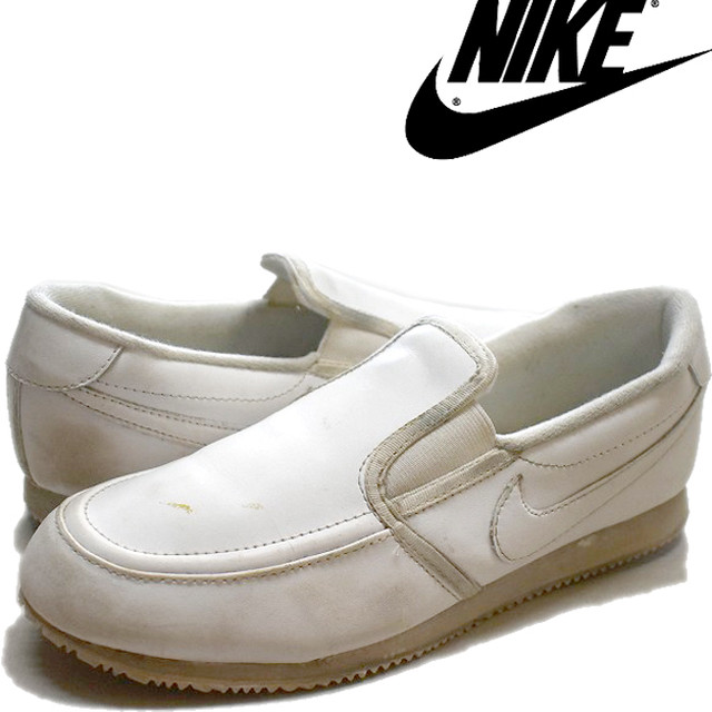 1点物 ナイキnikeグライドglideスリッポン白レザースニーカーusa古着メンズ26 5レディースok90sストリート スポーツmix靴シューズ 古着屋カチカチ 東京都北区 Jr王子駅前で実店舗展開中 通販もok Tokyo Japan