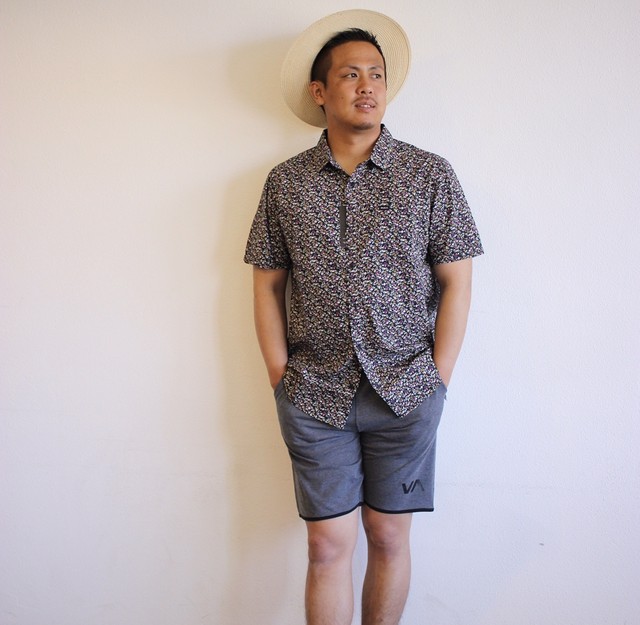 Ba041 604 ルーカ メンズ ハーフパンツ ウォークショーツ グレー 灰色 人気 ブランド プレゼント おしゃれ Sport Short Iii Rvca Beachdays Okinawa