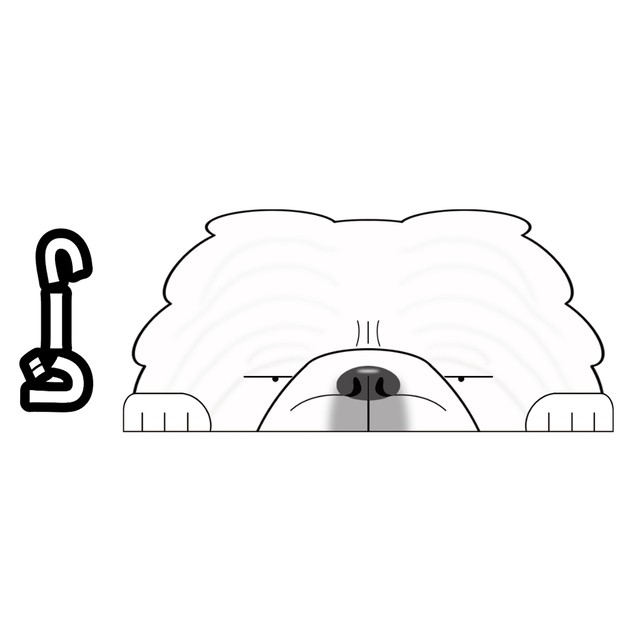 見てまステッカー ペキニーズ 犬 犬ステッカー 車 窓 玄関 犬種別 名前 カーステッカー グッズ ドッグステッカー 犬 猫 イラストデザイン ステッカー Argent