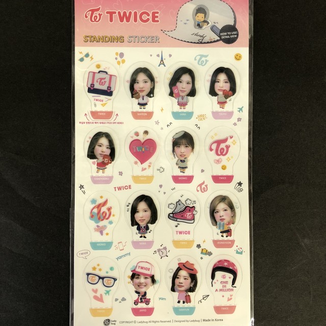 Twice スタンディングステッカー ワンダケイ韓流商店