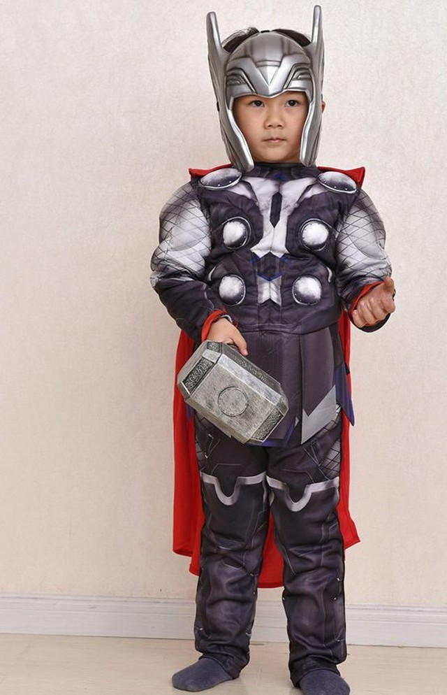 ハロウィンコスチューム キッズコスチューム 男の子向き マーベルアベンジャーズコスプレ 男の子 ボーイズ マスク付 お面付 戦っている感 かっこいい マッチョ 筋肉服 筋肉衣装 オールインワン 全身衣装 全身着ぐるみ アベンジャーズキャラクターコスプレ衣装 Marvel S