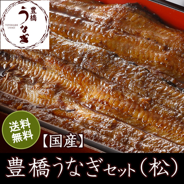 豊橋うなぎ お試し 夏目セット 蒲焼き 松 国産 豊橋うなぎ 夏目商店