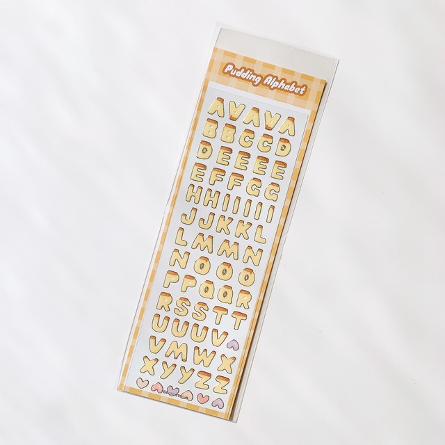 Zkzk Studio プリンアルファベット シールステッカー My Playlist