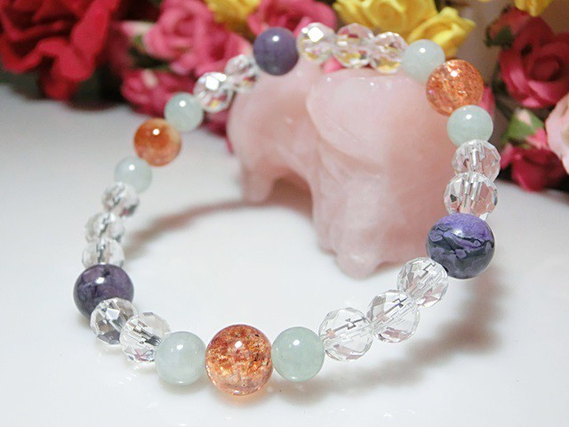 恋愛運 同性愛 尊敬される関係の中に 穏やかで晴れやかさをもたらす人との絆 同性愛者の恋愛成就のお守りブレスレット 内周約16cm T0322 16 Ainami