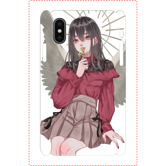 Iphoneケース スマホケース イラスト エモい 女の子 可愛い かわいい Iphone11 Pro Max Xperia 5 ケース メンヘラ 病み かわいい Iphone5 6 6s 7 8 個性的 人気 イラストレーター クリエイター 絵師 Android アンドロイド ケース タイトル めんへらてんし 作 ぷう子