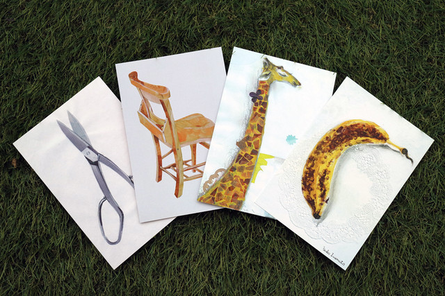 ポストカード 切絵 アトリエモコ