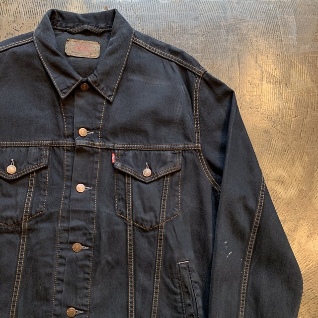 Levi S リーバイス デニムジャケット 後染め ブラック Desertsnow