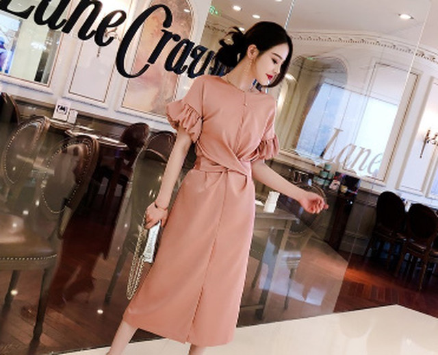 上質サテン 光沢 ピンク クロスリボン ワンピースドレス お呼ばれドレス 結婚式ワンピース 540 Dressy Lily ドレッシーリリー プチプラドレスワンピース専門店 上質サテン 光沢 ピンク クロスリボン ワンピースドレス お呼ばれドレス 結婚式ワンピース 540 Dressy Lily ドレッシーリリー プチプラドレスワンピース専門店