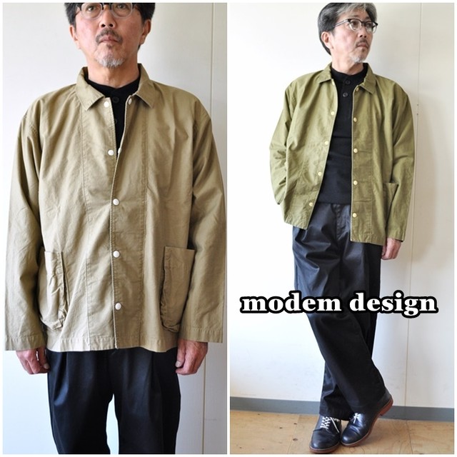 モデムデザイン ｍｏｄｅｍｄｅｓｉｇｎ カバーオール 綿 メンズ ジャケット １９０３３５３ 日本製 ジャパン Bluelineshop