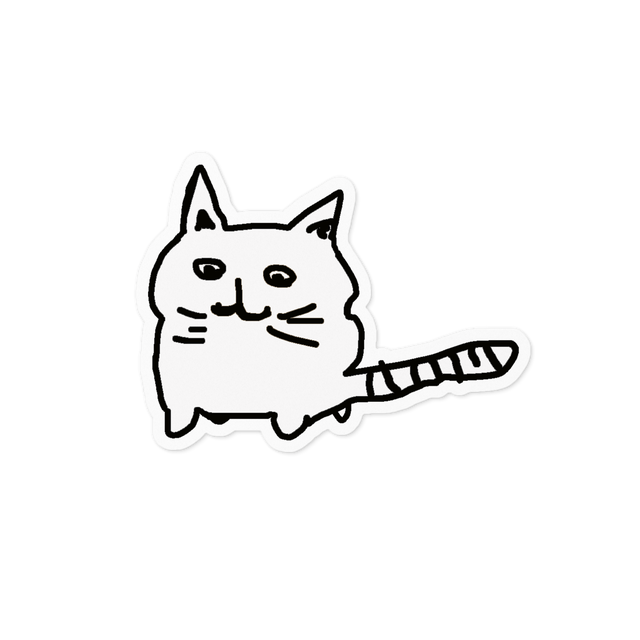 「cat」 オリジナルステッカー