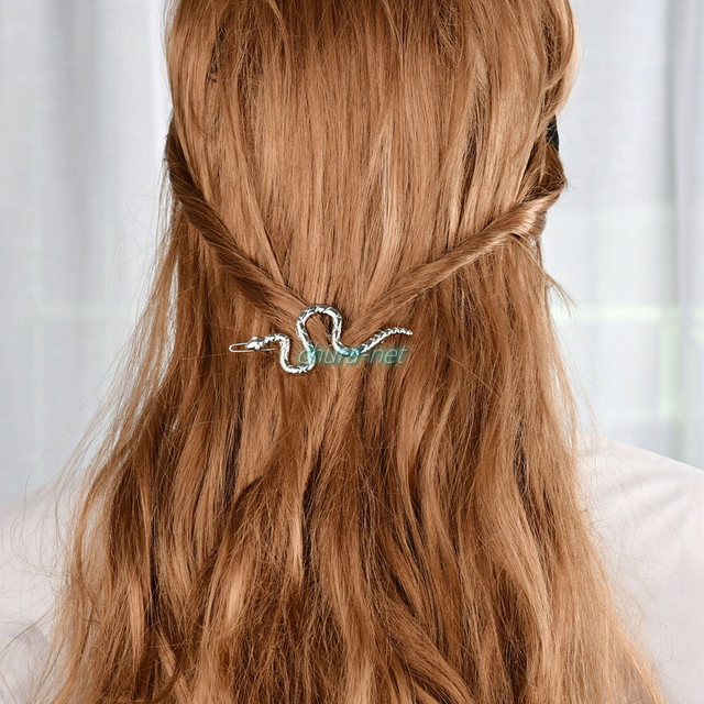 ヘアピン ヘアクリップ スネーク 蛇 へび 髪飾り ヘアアクセサリー