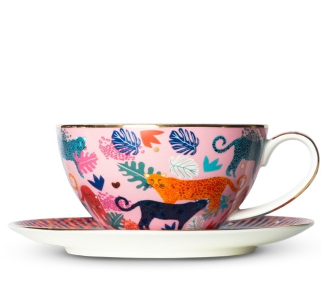 Pink カップ ソーサー オーストラリア紅茶 T2 プレゼントにぴったりな紅茶とティーカップ