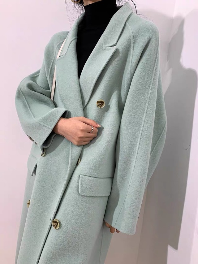 ウール100 パステルカラーチェスターコート Fanfan Closet ファンファンクローゼット