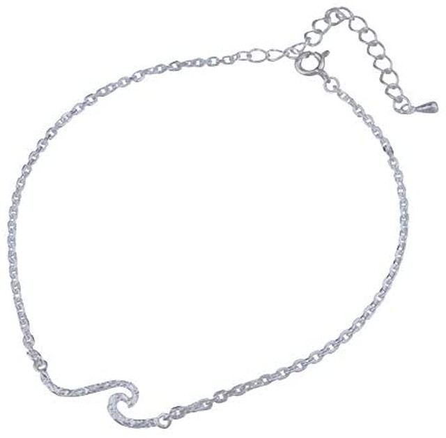 Jpcs Abalent アバレント アンクレット メンズ ハワイアンジュエリー ウェーブ 波 スクロール ゴールド シルバー シルバー925 アンクレット メンズ ハワイアンアンクレット シルバー Az Japan Classic Store