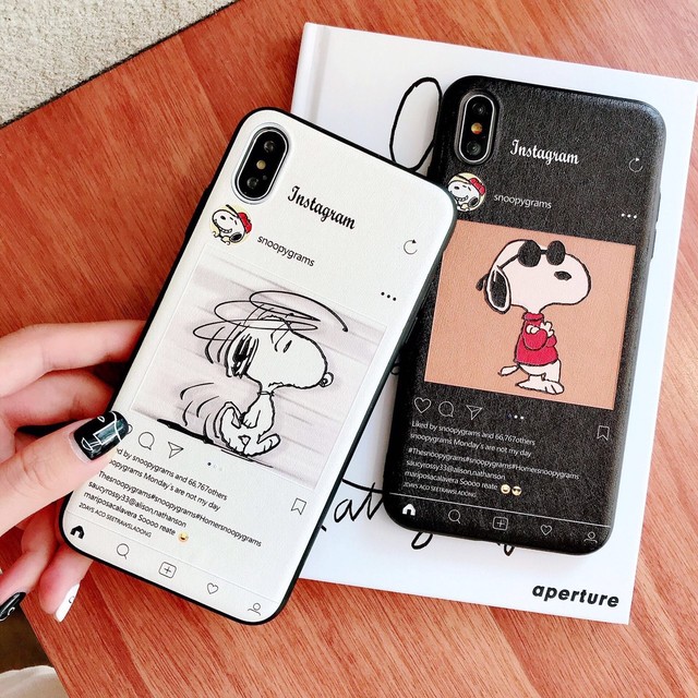 即納 Iphone Case 送料無料 Snoopy スヌーピー 携帯ケース シンプル Glory Be