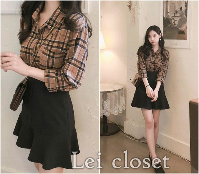 取寄 ミニスカート ショート ミニ フレア 無地 デート 女子会 Leicloset