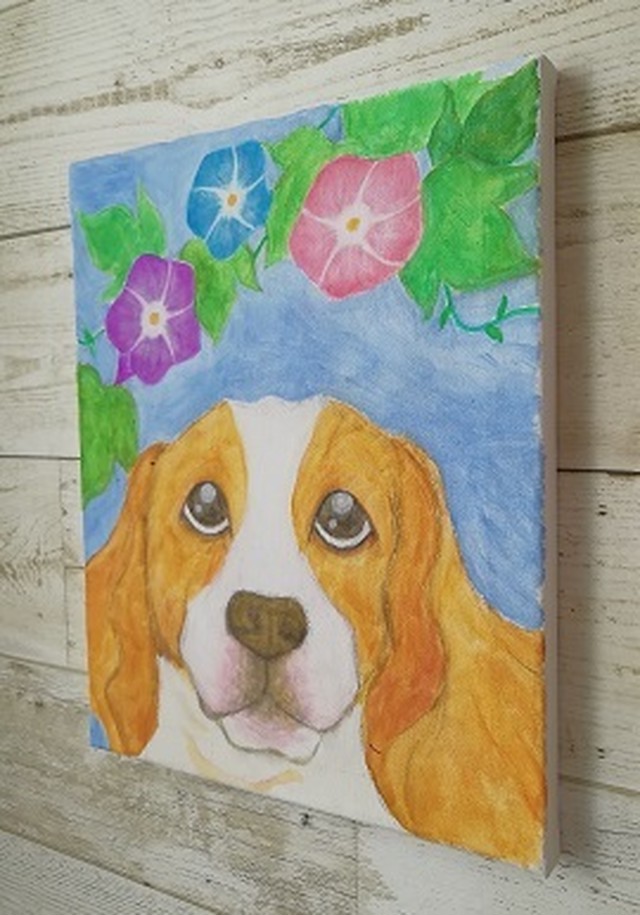 ビーグル犬の絵 アクリル画 絵画shop ヒカリ
