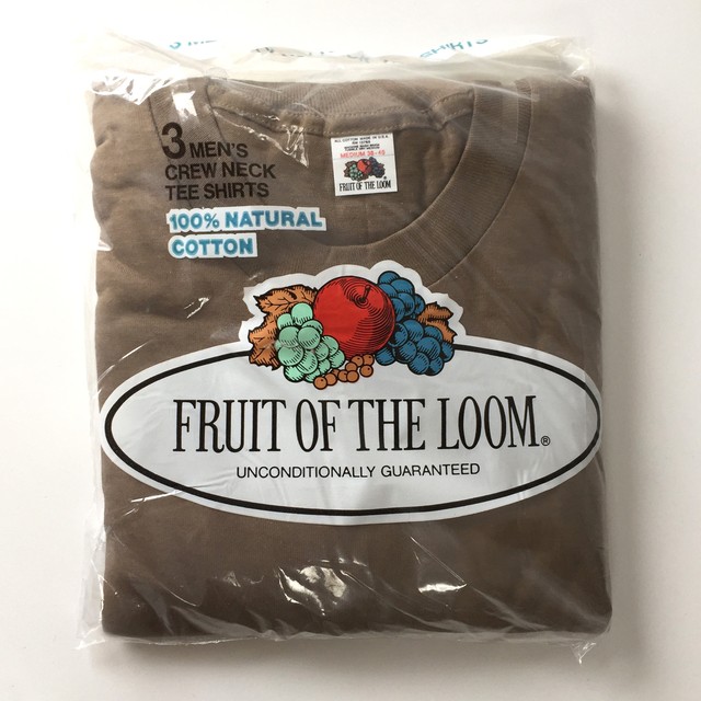 80 S Fruit Of The Loom 3パック Tシャツ ブラウン Dedstock Hab