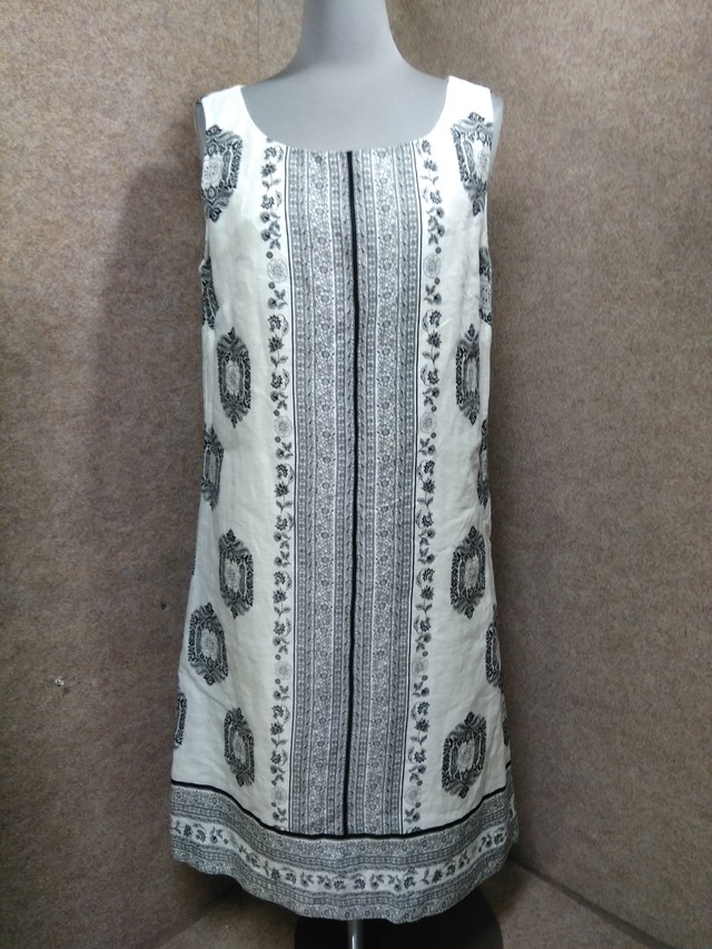 ローラアシュレイ 麻 リネン ワンピース 白 Mu986c Select By 古着衛門