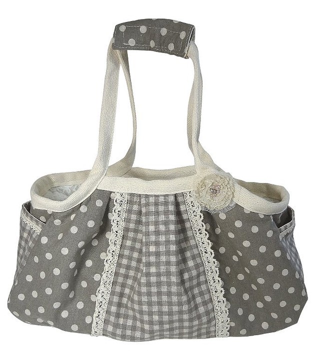 キャリーバッグ＜ドット×チェック＞