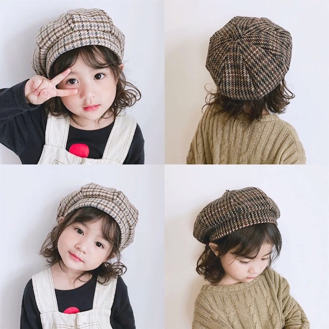 特価 女の子 ベレー帽 可愛い 秋 冬 人気 4色 Dyh海外子供用品