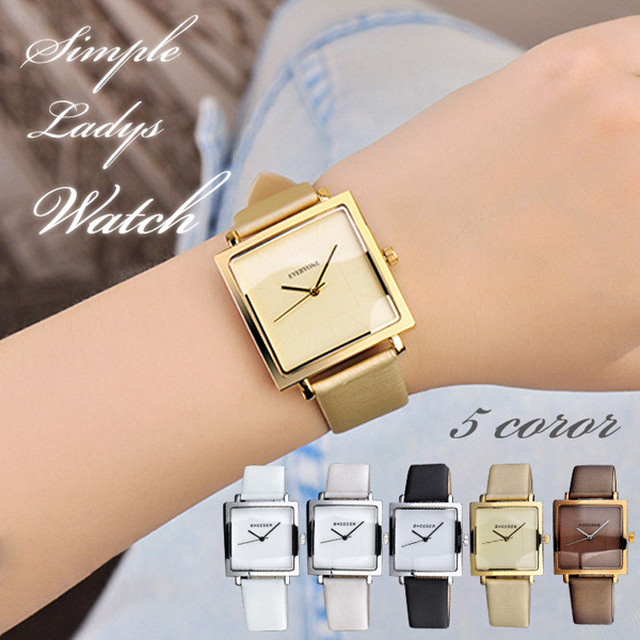最新四角 時計 レディース 人気のファッション画像