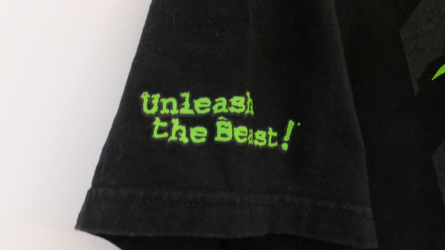 モンスターエナジー Unleash The Beast Tシャツ 黒 両面ロゴプリント サイズ表示m 日本サイズ概ねm相当 企業物古着 Dankeman