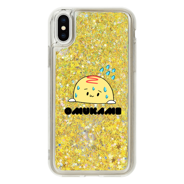 Iphoneケース キラキラ グリッター ケース かわいい ゆるキャラ Iphonexs X イラスト オリジナルキャラクター Iphone6 6s 7 8 Iphoneシリーズのみ対応 Iphoneplus非対応 タイトル 焦っているオムかめ ロゴあり 作 星宮あき Iphoneケース Tシャツ メンズ