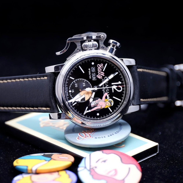 【GRAHAM グラハム】Chronofighter Vintage Nose Art Ltd クロノファイターヴィンテージ ノーズアート『Sally サリー』世界限定100本/国内正規品 腕時計