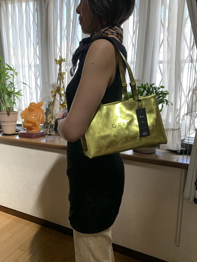 Creme 箔 811 オレンジ トートバッグ ミニ ２way Monterosa