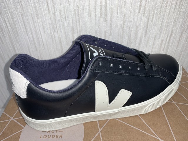 VEJA(H) ESPLARLOW LOGO LEATHER BLACK PIERRE:22cm 20%OFF
