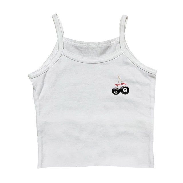 Cherry Eight Ball Cropped Cami