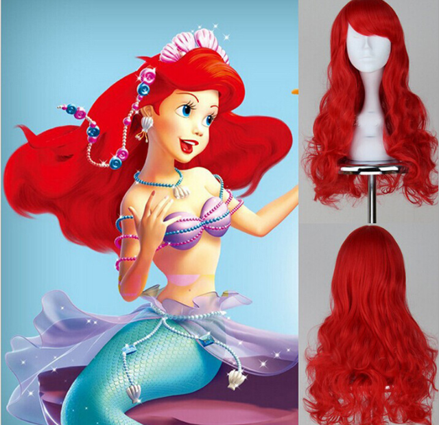 なりきり 人魚姫 アリエル風 ウィッグ コスチューム用小物 フリーサイズ ａｄｆ