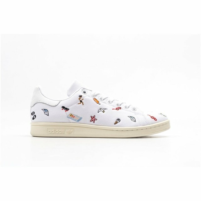 スタンスミス アディダス スニーカー Adidas Originals Stan Smith Summer 刺繍デザイン 海外限定 正規品 Adidas 244 World Ships