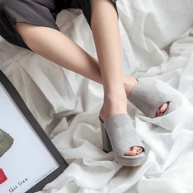 国内発送 ミュール サンダル チャンキーヒール 厚底サンダル レディース 歩きやすい 痛くない 無地 シンプル 大人 かわいい おしゃれ 靴 Infini Arc En Ciel