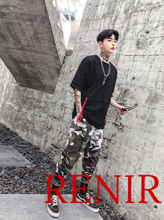 Renir レニール メンズ Tシャツ シャツ 夏服 ストリート系 カットソー 新品 Renir レニール メンズファッション レディースファッション