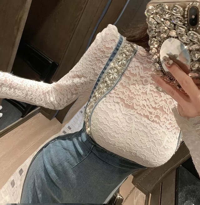 pearl suspender skirt
