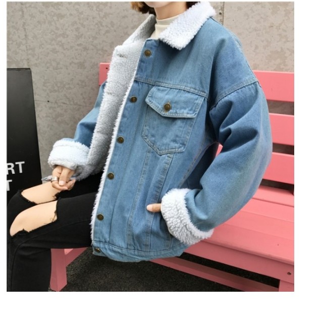 冬服 レディース ジャケット 冬 レディース デニムコート デニム ボアレディース 冬服 長袖 デニムコート ロング 韓国 ファッション プチ Basecamp49