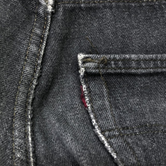 色落ち Levi S リーバイス 501 ブラックデニム ジーンズ W31 L34 都町の古着屋 Charkha Bazaar チャルカバザール
