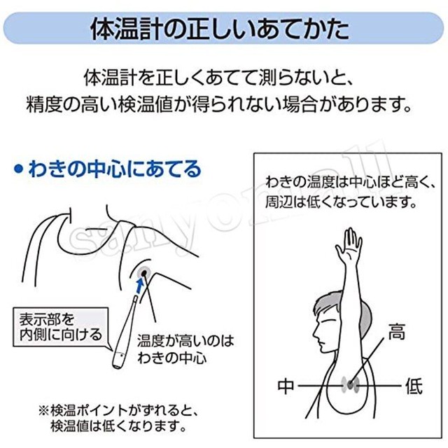 電子体温計 デジタル 防水 高精度 大人体温計 赤ちゃん 体温測定 脇の下またわき式 の使用 ドクター日本